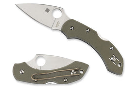 Spyderco Dragonfly - Foliage Green G10 Handles - VG10 Plain Blade - C28GPFG