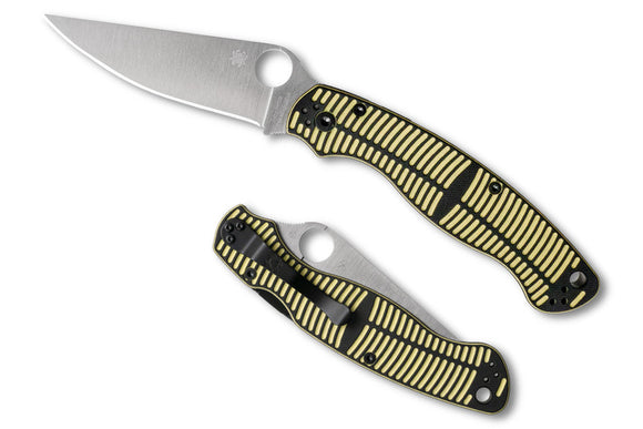 Spyderco Military 2 Salt - Black & Yellow G-10 - MagnaCut Blade - C36GBKYLMCP2