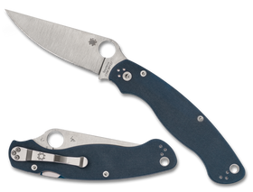 Spyderco Military 2 - CPM-SPY27 - Compression Lock - Blue G10 - C36GPCBL2