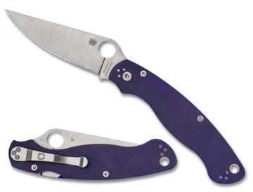 Spyderco Military 2 - CPM-S110V - Compression Lock - Dark Blue G10 - C36GPDBL2