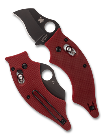 Spyderco Dodo, GiantMouse ACE Biblio XL Red G10, & GiantMouse ACE Biblio XL Titanium Combo - St. Nick's Knives Exclusive - 0