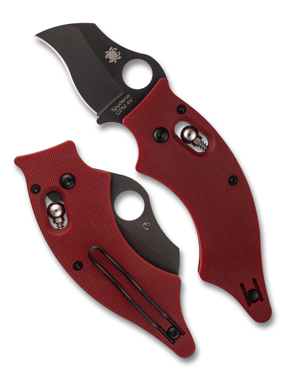 Spyderco Dodo - Red G10 - Black CPM-4V Blade - St. Nick's Knives Exclusive - C80GPRDBK