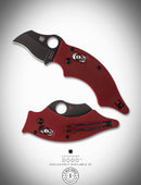 Spyderco Dodo - Red G10 - Black CPM-4V Blade - St. Nick's Knives Exclusive - C80GPRDBK-2