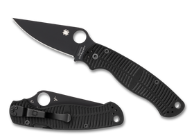 Spyderco Paramilitary 2 Salt - Black G10 - Black Blade CPM Magnacut - C81GMCBKP2