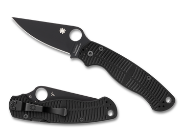 Spyderco Paramilitary 2 Salt - Black G10 - Black Blade CPM Magnacut - C81GMCBKP2