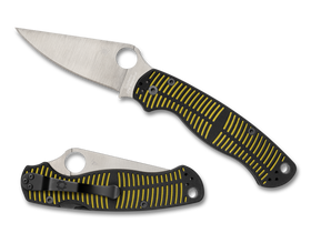 Spyderco Paramilitary 2 Salt - Yellow/Black G10 - CPM Magnacut - C81GBKYLMCP2