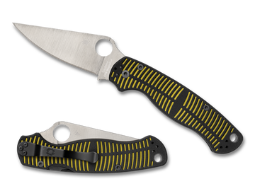 Spyderco Paramilitary 2 Salt - Yellow/Black G10 - CPM Magnacut - C81GBKYLMCP2