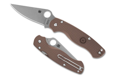 Spyderco Paramilitary 2 Lightweight - Brown FRN - 15V Blade - Sprint Run - C81PBN15V2 - SNK/WTO - Home Office