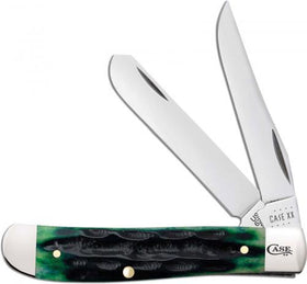 Case Mini Trapper - Hunter Green Jigged Bone - Tru-Sharp - 75834