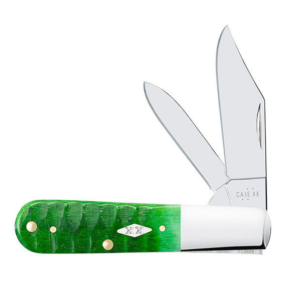 Case XX Barlow - Bright Green Gator Jigged Bone Handle - Tru-Sharp Steel - 11443 - SNK/WTO - Home Office