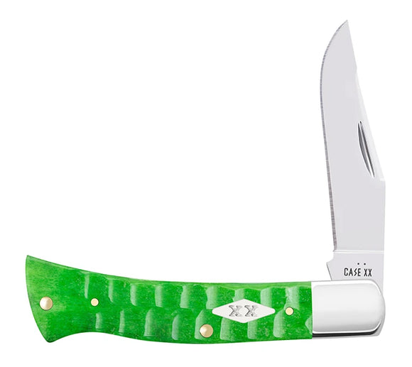 Case XX Axe Handle - Bright Green Gator Jigged Bone - Tru-Sharp Steel - 11445 - SNK/WTO - Home Office