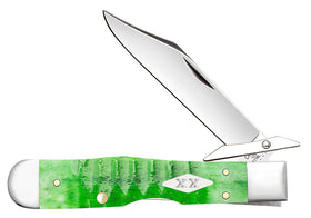 Case XX Cheetah Cub - Bright Green Gator Jigged Bone - Tru-Sharp Steel - 11446 - SNK/WTO - Home Office