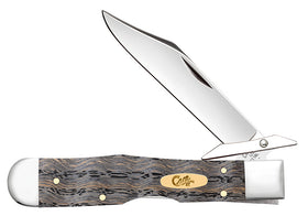 Case XX Cheetah Cub - Black Curly Oak Wood - Tru-Sharp Steel - 14013