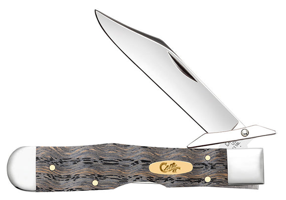 Case XX Cheetah Cub - Black Curly Oak Wood - Tru-Sharp Steel - 14013
