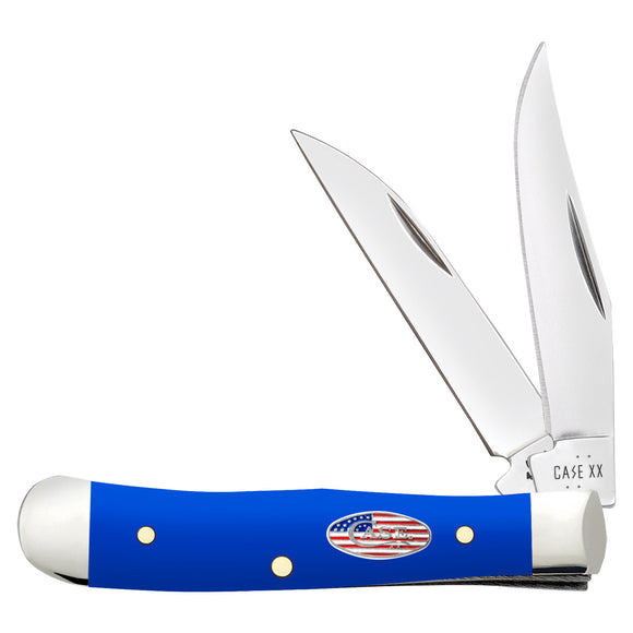 Case XX Tiny Trapper - Royal Blue Smooth Synthetic Handle - Tru-Sharp Steel - 16401 - SNK/WTO - Home Office