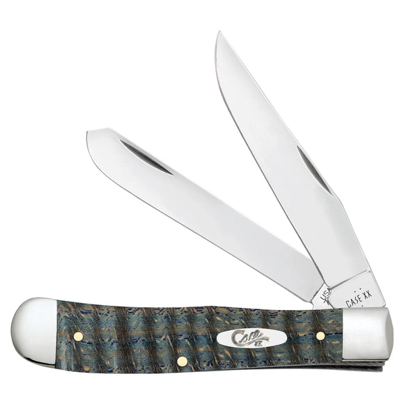 Case XX Trapper - Blue Smooth Curly Oak - Tru-Sharp Steel - 47490 - SNK/WTO - Home Office