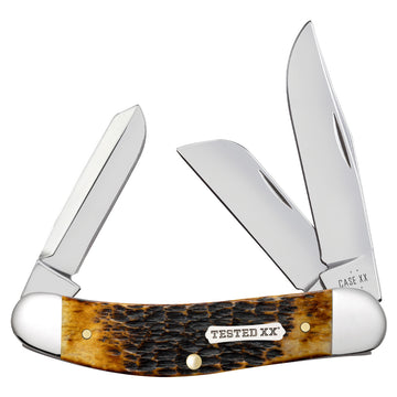 Case XX Sowbelly - Jigged Burnt Amber Bone - CASE-51393