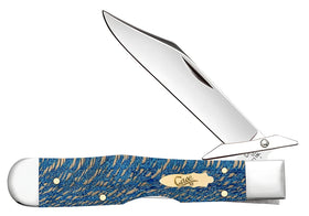 Case XX Cheetah Cub - Blue Sycamore Wood Handle - Tru-Sharp Steel - 63738 - SNK/WTO - Home Office