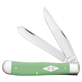 Case XX Trapper - Mint Green Smooth Synthetic Handle - Tru-Sharp Stainless Steel - 63830