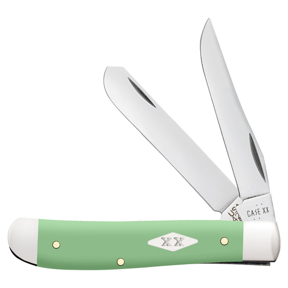 Case XX Mini Trapper - Mint Green Smooth Synthetic Handle - Tru-Sharp Stainless Steel - 63831 - SNK/WTO - Home Office