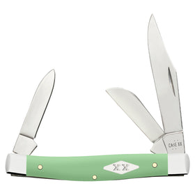 Case XX Medium Stockman - Mint Green Smooth Synthetic Handle - Tru-Sharp Stainless Steel - 63832