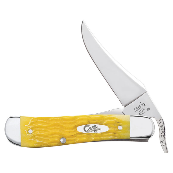 Case XX RussLock - Platts Jigged Yellow Bone - Tru-Sharp Steel - 75315