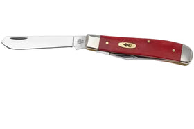 Case Mini Trapper - Smooth Dark Red Bone - Tru-Sharp - 10761