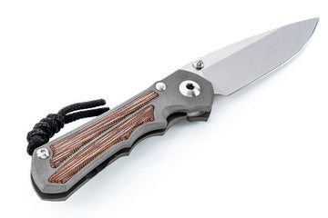 Chris Reeve Small Inkosi - Natural Canvas Micarta Inlay - Left-Handed - Drop Point MagnaCut Blade - SIN-1015 - 0