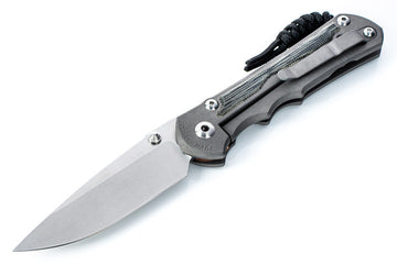 Chris Reeve Large Inkosi - Black Canvas Micarta Inlay - Left-Handed - LIN-1013 - 0