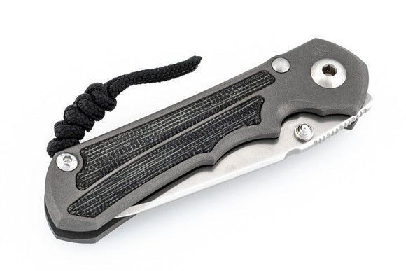 Chris Reeve Small Inkosi - Black Canvas Micarta Inlay - Left-Handed - MagnaCut Insingo Blade - SIN-1029