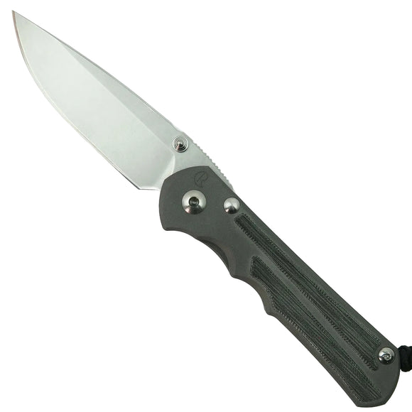 Chris Reeve Large Inkosi - Black Canvas Micarta - Stonewashed MagnaCut Blade - LIN-1012
