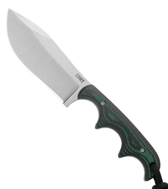 CRKT Minimalist Nessmuk - Green/Black Micarta Handle - D2 Blade - 2376