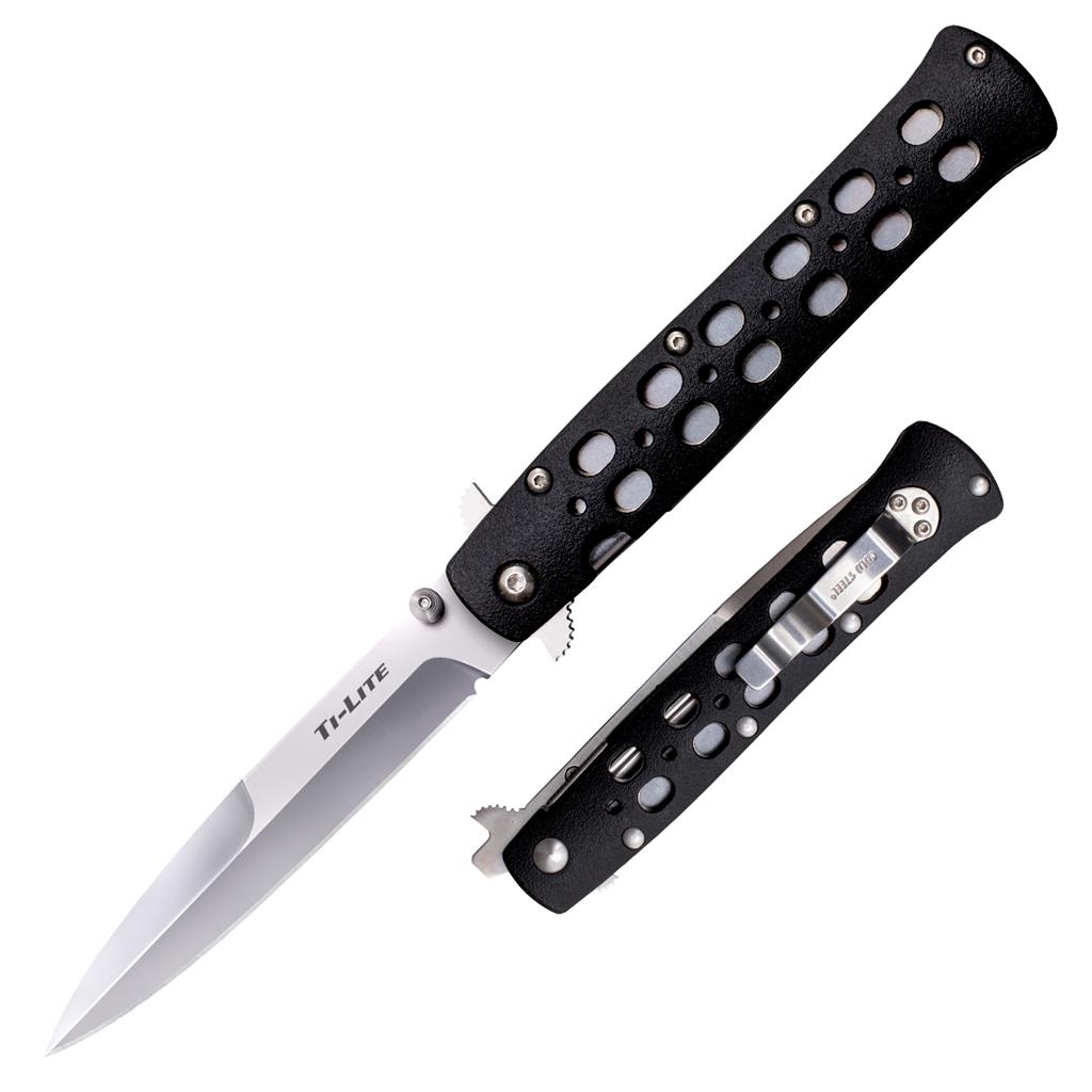 Cold Steel Ti-Lite - Black Zy-Ex Handle - AUS8A Steel - CS-26SP