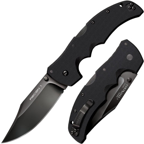 Cold Steel Recon 1 Clip Point - Black G10 Handle - CPM-S35VN Steel - CS-27BC