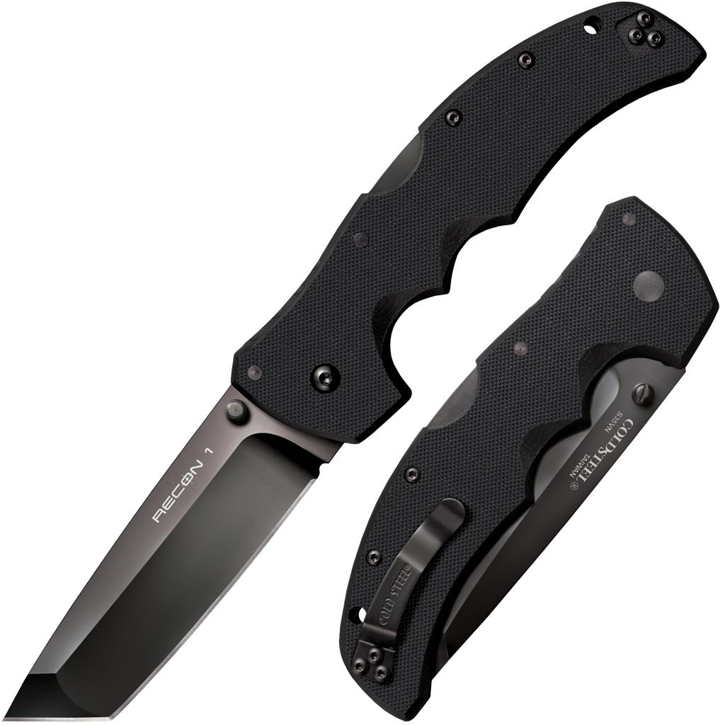 Cold Steel Recon 1 Tanto - Black G10 Handle - CPM-S35VN Steel - CS-27BT