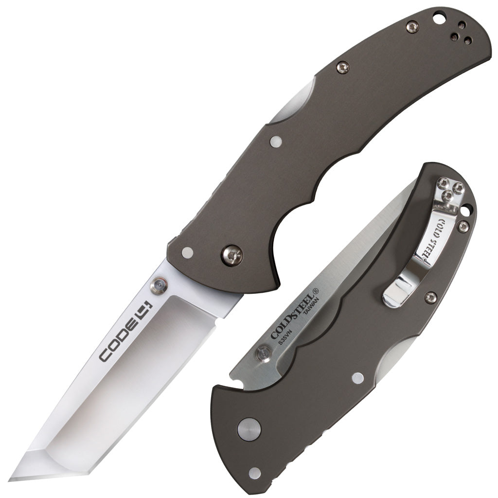 Cold Steel Code 4 Tanto - Aluminum Handle - CPM-S35VN Steel - CS-58PT