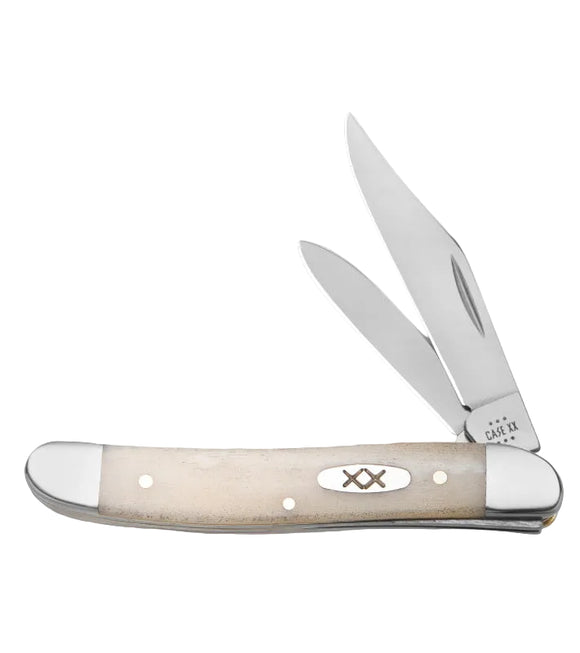 Case Medium Texas Jack - Smooth Natural Bone - Tru-Sharp - 13315
