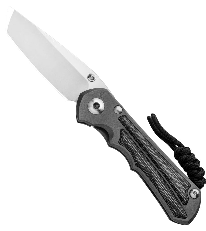 Chris Reeve Knives Small Inkosi - Left Handed - Tanto - Black Canvas Micarta Inlay - SIN-1044