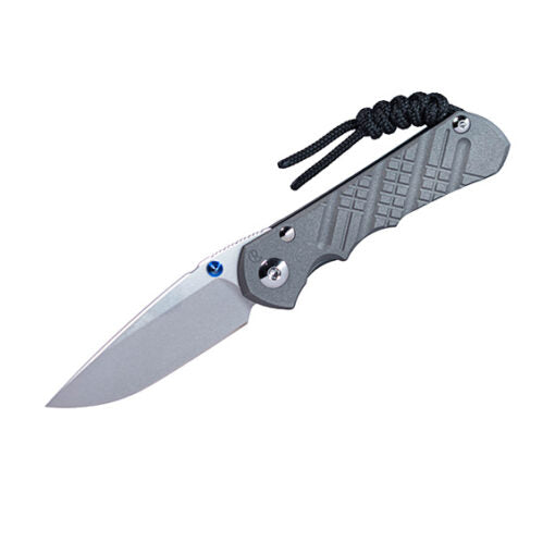 Chris Reeve Knives Large Inkosi Crosshatch - Drop Point Blade - Sandblasted Handle - LIN-1152-001