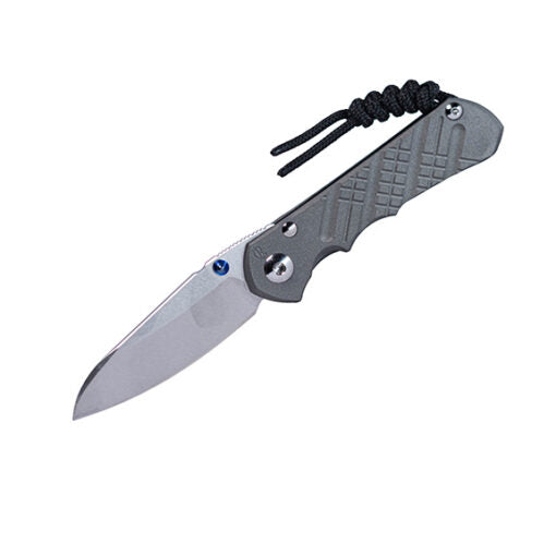 Chris Reeve Small Inkosi - Sandblasted Cross Hatch Titanium - MagnaCut Insingo Blade - SIN-1154-001