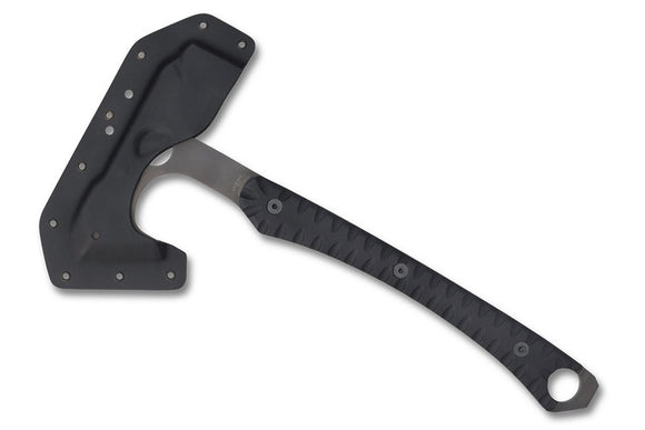 Spyderco Warrior Hawk Tomahawk - Black G10 Handles -  Black TiCN Coated D2 Steel - H03