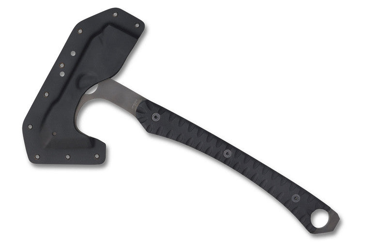 Spyderco Warrior Hawk Tomahawk - Black G10 Handles -  Black TiCN Coated D2 Steel - H03 - 0