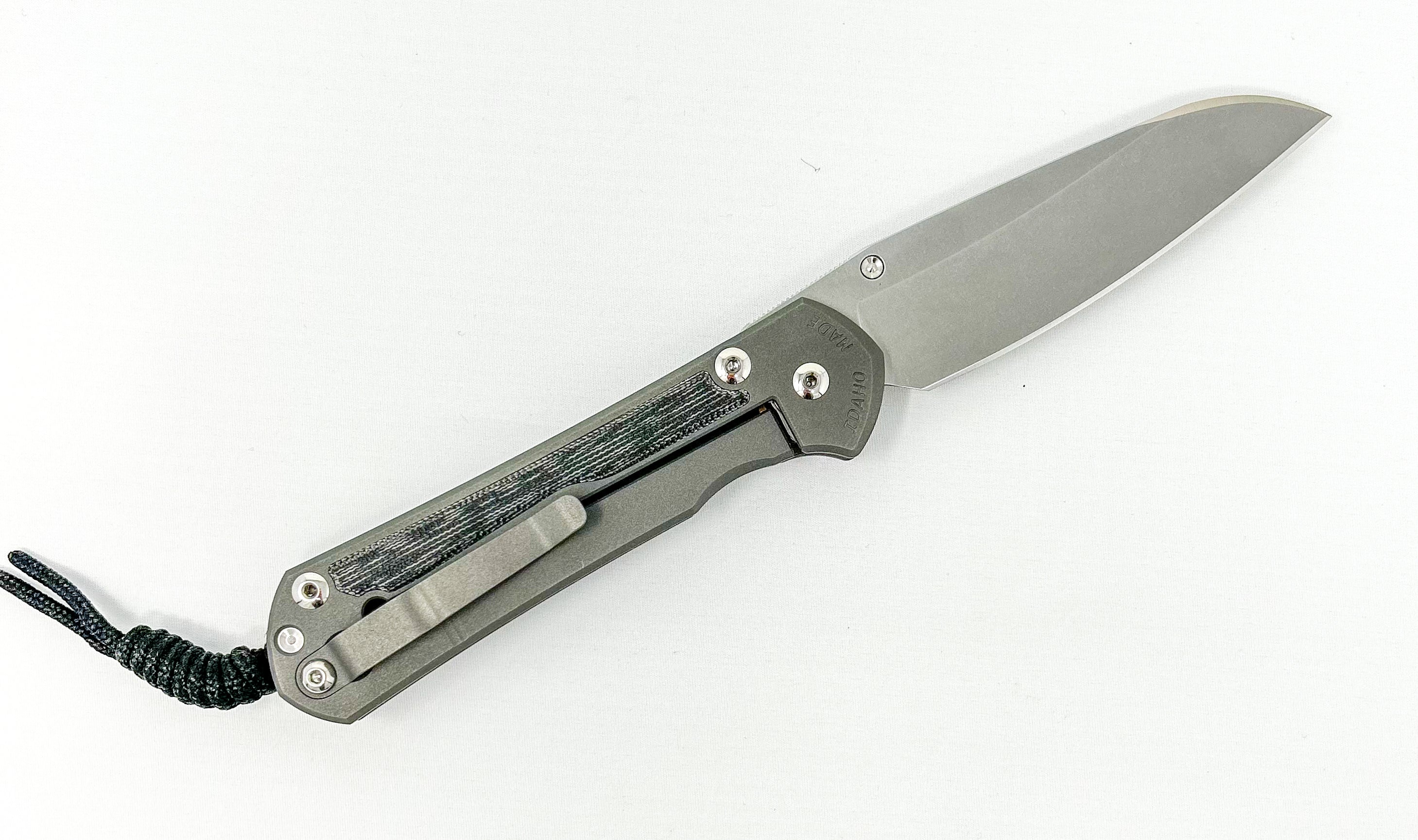 Chris Reeve Knives Large Sebenza 31 - Black Canvas Micarta Inlay - Insingo - L31-1220 - 0