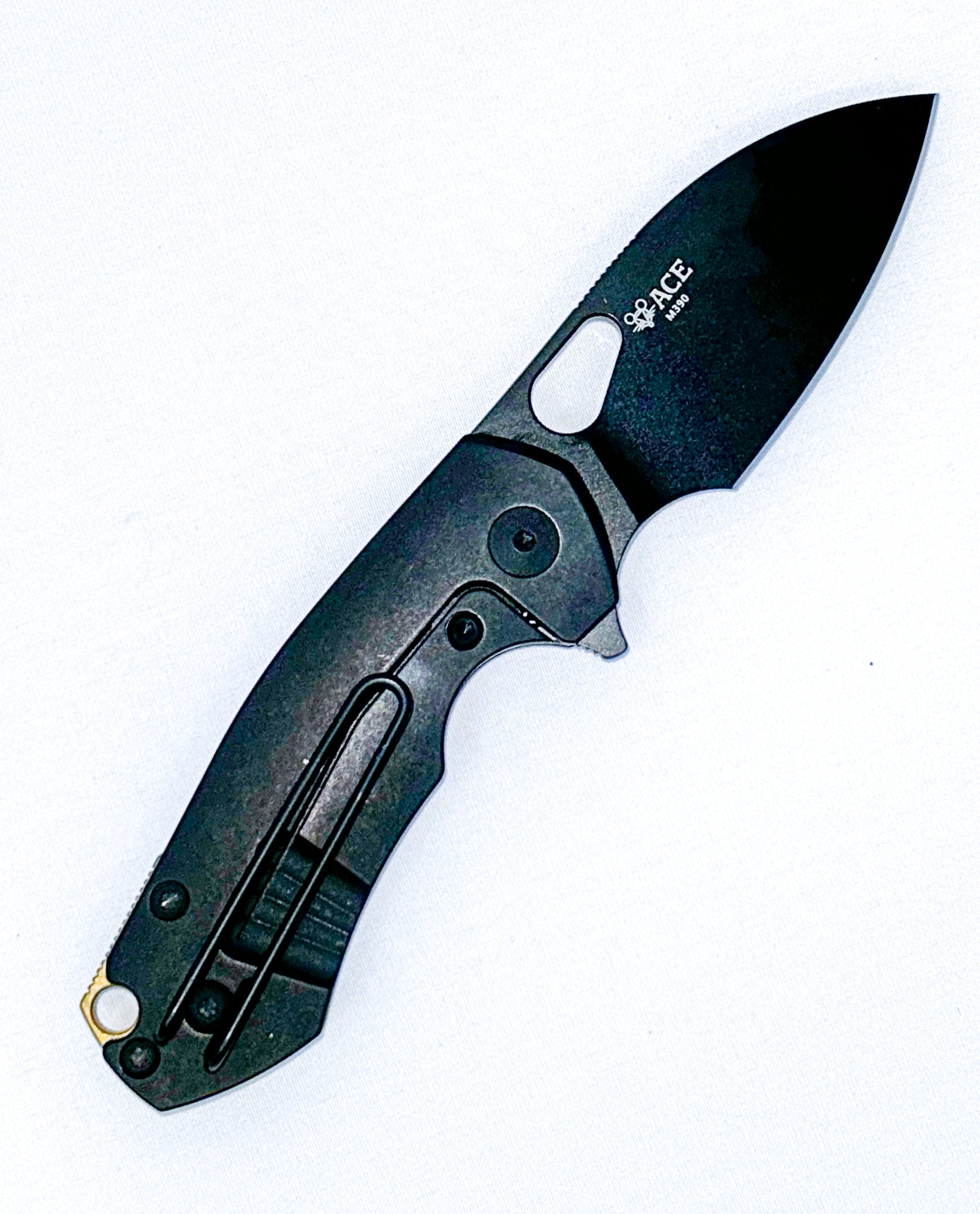 GiantMouse ACE Riv - Blackout - Titanium Handle - M390