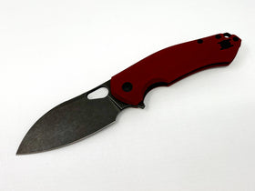 GiantMouse ACE Biblio XL - St. Nick's Knives Exclusive - Red G10 - Blackwashed Vanadis 4E Steel