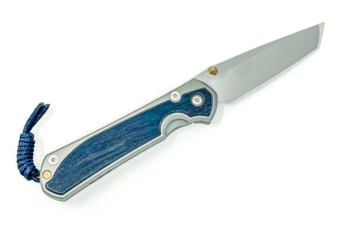 Chris Reeve Knives Large Sebenza 31 - Left Handed - Bog Oak Inlay - Tanto - L31-1131