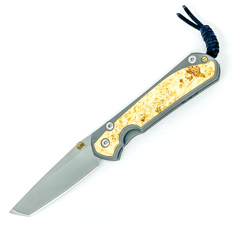 Chris Reeve Knives Large Sebenza 31 - Box Elder Inlay - Tanto - L31-1132