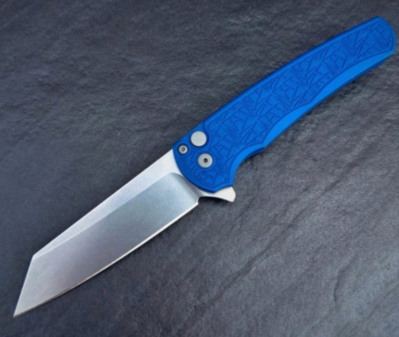 Pro-Tech Knives Malibu Flipper - Blue "Nexus" Since 1999 Handle - CPM-Magnacut Blade - 5405-Blue-NEXUS