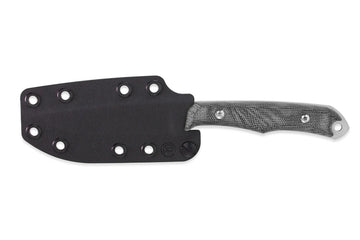 Chris Reeve Knives Inyoni - Black Canvas Micarta Handle - Black Sheath - INY-1000 - 0