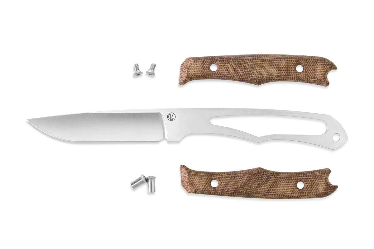 Chris Reeve Knives Inyoni - Natural Canvas Micarta Handle - Black Sheath - INY-1001